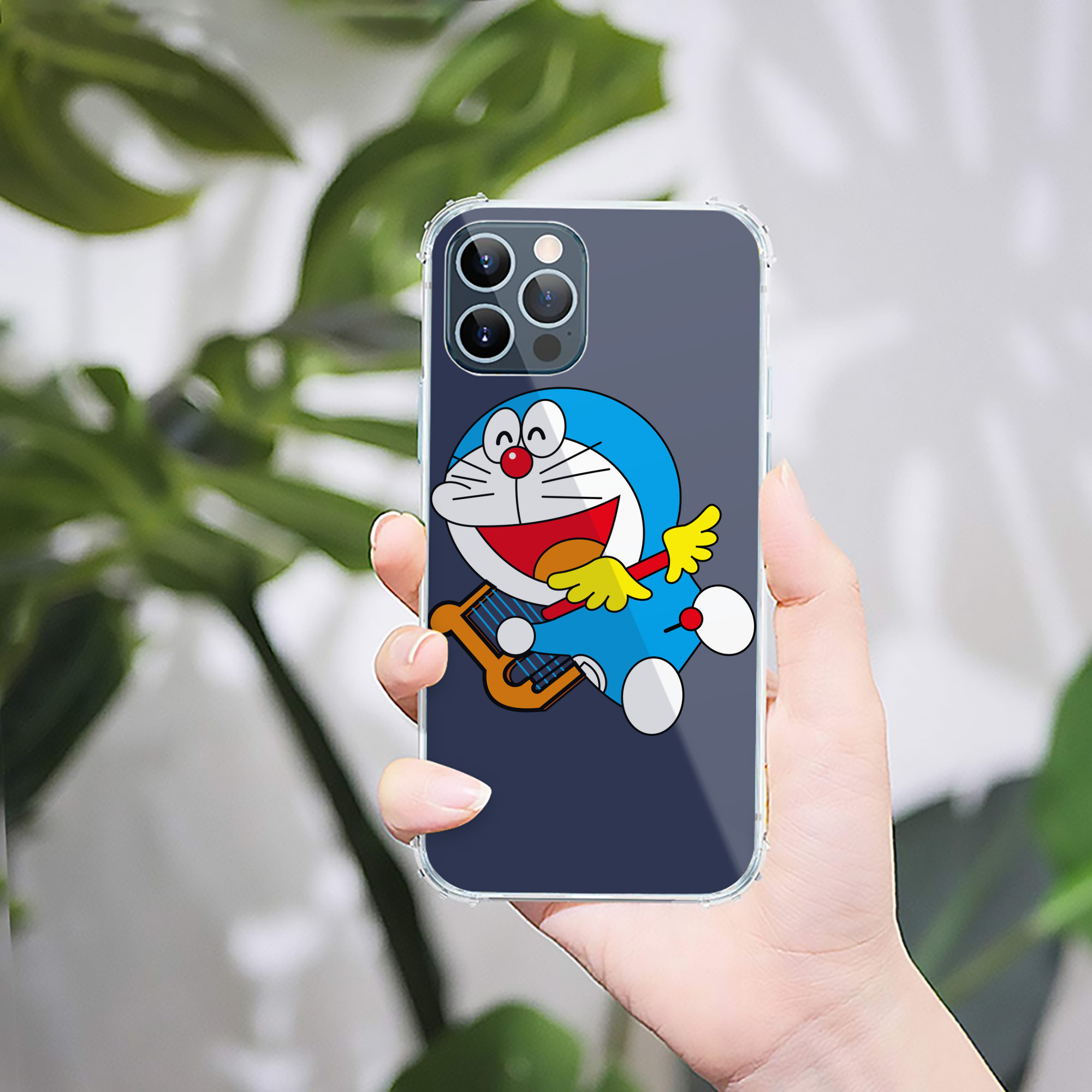 （画像用） ドラえもん Doraemon 【iPhone 12シリーズ対応】透明スマホケース（クリアソフトケース）
